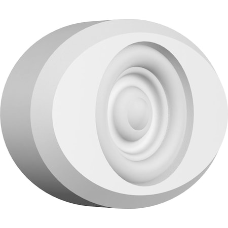 Ekena Millwork Standard Dalton Bullseye Rosette with Beveled Edge, 5"W x 3 1/4"H x 1"P ROSP050X033X100DAL03